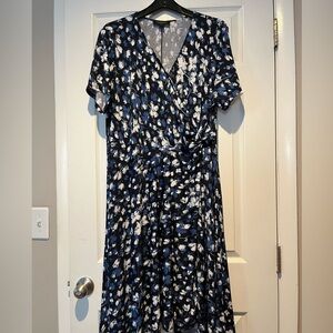 Women’s Blue floral dress.